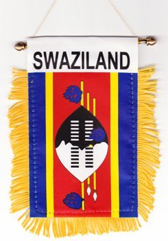 Swaziland (Eswatini) Window Hanging Flag  - $3.90