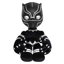 Mattel Marvel Black Panther Plush 11-inch Figure, Heart of Wakanda T&#39;Challa with - £23.62 GBP