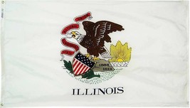 Illinois - 2'X3' Nylon Flag - $34.80