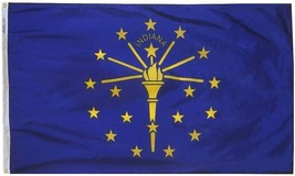 Indiana - 2'X3' Nylon Flag - $34.80