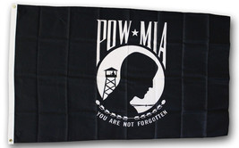 POW-MIA - 3&#39;X5&#39; Polyester Flag - £12.23 GBP
