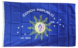 Conch Republic (Key West) - 3&#39; X 5&#39; Polyester Flag - £12.31 GBP