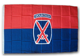 10th Mountain Division - 3&#39;X5&#39; Polyester Flag - £12.27 GBP