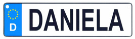 Daniela license plate thumb200