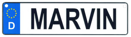 Marvin - European License Plate (Germany) - £7.06 GBP