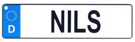 Nils - European License Plate (Germany) - $9.00