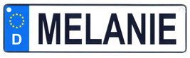 Melanie - European License Plate (Germany) - £6.81 GBP