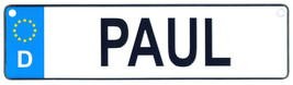 Paul - European License Plate (Germany) - £7.03 GBP
