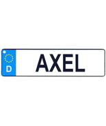 Axel - European License Plate (Germany) - £7.03 GBP