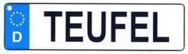 Teufel - European License Plate (Germany) - $9.00
