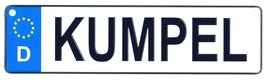 Kumpel - European License Plate (Germany) - $9.00