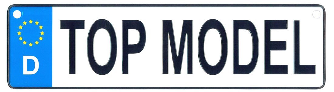 Primary image for Top Model - European License Plate (Germany)