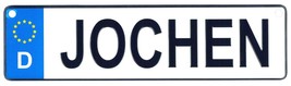 Jochen - European License Plate (Germany) - £7.06 GBP