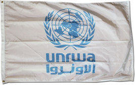 United Nations and Relief Works Agency (UNRWA) - 3'X5' Nylon Flag - $78.00