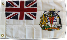 British Antarctic Territory (White)  - 12&quot;X18&quot; Nylon Flag - £16.99 GBP