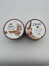 2- Dove Scrub Brown Sugar &amp; Coconut Butter For Silky Smooth Skin Body Ex... - $18.69