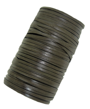 Dark Brown thin Flat leather cord craft wire - $5.66+