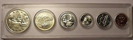Gem Unc Canada 1959 6 Coin Mint Set With Silver~Excellent~Free Shipping - $127.39