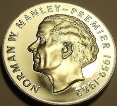Rare Silver Proof Jamaica 1975 $5~Norman Manley~16,000 Minted~Free Shipping - $42.33