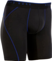 HUGO BOSS Mens Boxer Brief Shorts Underwear Long Dynamic 50398722(Small, Black) - £25.05 GBP