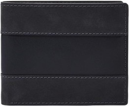 Fossil Men&#39;s Leather Bifold Wallet with Flip ID Window for Men - £80.70 GBP
