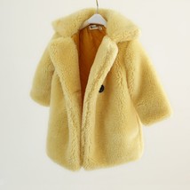 2-12 Years Children   Coat Baby turndown collar Thicken Warm Jacket Girls Long O - £70.63 GBP
