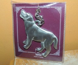NEW Oceanart Pewter Dog Keychain Made in Canada golden retriever Labrador - $85.47 MXN
