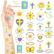 240 Pieces He Lives Glitter Tattoo for Kids Easter Church Party Costume ... - $31.23