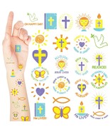 240 Pieces He Lives Glitter Tattoo for Kids Easter Church Party Costume ... - £24.57 GBP