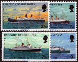 Guernsey 77-80 MNH Mail Boats Ships Transportation ZAYIX 021423S110M - £1.17 GBP