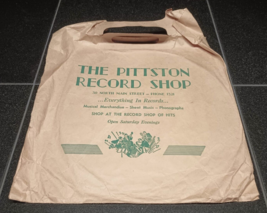 The Pittston Record Shop / 78 RPM / Pennsylvania / Vintage Record Bag - £22.87 GBP