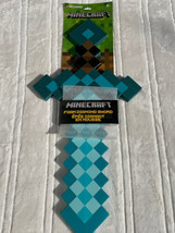 Minecraft Diamond Foam Sword Exclusive Cosplay Halloween Costume NEW!! - £14.81 GBP