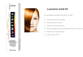 AVENA Lumetrix Duoport Permanent Hair, Gold 33 image 2