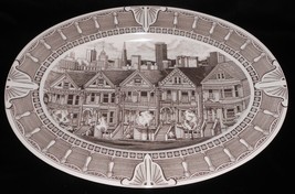 222 Fifth SLICE OF LIFE PATTERN Large 14 3/4&quot; San Francisco OVAL PLATTER - £197.83 GBP