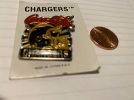 Vintage San Diego Chargers Brand New Football Helmet Coca Cola Coke Pin - £7.90 GBP