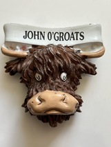 FRIDGE MAGNET - JOHN O&#39; GROATS HIGHLAND COW - £3.85 GBP