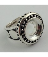 Authentic Kameleon Sterling Silver Antiqued Round Ring Kr-28 Kr028 Size ... - $1,049.21 MXN