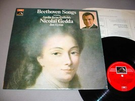 Beethoven Songs Lp Nicolai Gedda &amp; Jan Eyron   His Master&#39;s Voice Asd 2601 - £10.18 GBP