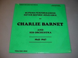 Charlie Barnet &amp; Orchestra Sealed Lp 1945 1947   First Heard Records #12 - £15.53 GBP