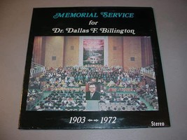 Dr. Dallas F. Billington Sealed Lp Memorial Service 1903 1972 - £31.19 GBP