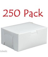 250 Bakery Cookie Pastry Box 6&quot; x 4 1/2&quot; x 2 3/4&quot; White Made in USA Bund... - £51.79 GBP