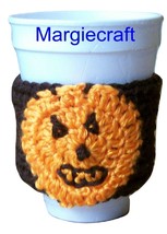 Crochet Drink Cozy, Handmade, Halloween Cozy, Coffee Warmer, Drink Mat, ... - £11.96 GBP