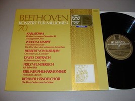 BEETHOVEN KONZERT FUR MILLIONEN 70 IMPORT LP Deutsche Grammophon 2554001 - $13.75
