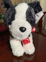 Black and White Soft Puppy Plush Animal Stands 12 Inches High! - £4.71 GBP