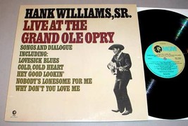 HANK WILLIAMS LP - MGM M-G1-5019 Live at the Grand Ole Opry (1976) - $14.75