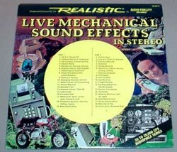 Live Mechanical Sound Effects Lp   Realistic 50 2016 - $17.50