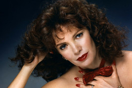 Jaclyn Smith Sexy Bare Top Pose Wearing Just Red Bow Tie 11x17 Mini Poster - £10.19 GBP