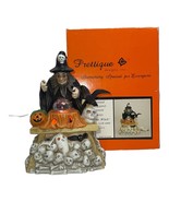 Prettique Samantha The Witch Porcelain 8&quot; Lighted Statue Lamp Halloween ... - $56.77 CAD