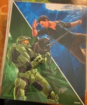 Halo Uncharted Master Chief Nathan Drake Fan Art Print 8x10 Bam Gamer 331/500 - £10.99 GBP
