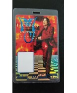 MICHAEL JACKSON - ORIGINAL HISTORY 1997 WORLD TOUR LAMINATE BACKSTAGE PASS - $1,118.43 MXN